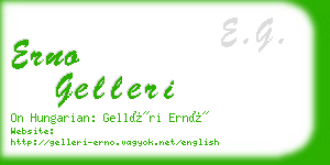 erno gelleri business card